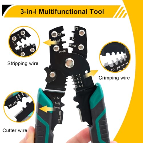 2066Pcs Heat Shrink Solder Seal Wire Connectors Kit with Heat Gun and Wire Stripper Crimping Tool, Waterproof Heat Shrink Wire connectors Electrical Wire Terminals for Marine Electrical - size: 2066Pcs with Heat Gun