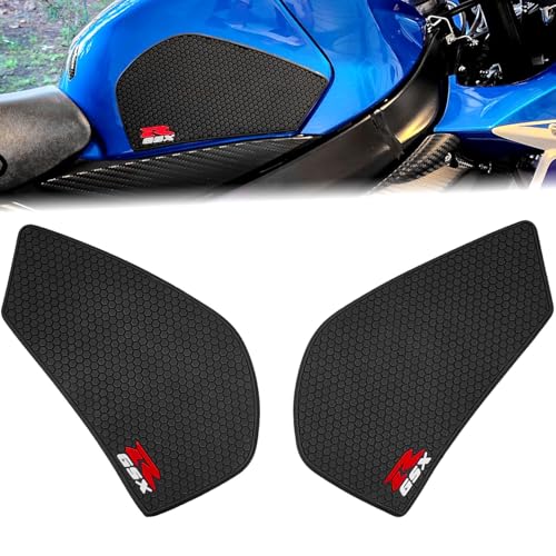 2PCS Motorcycle Tank Pad Stickers Protector Anti Slip Fuel Tank Grips Sticker Compatible with 2026 GSX-R600 2025 GSXR 600 GSX-R750 GSXR750 2019-2026