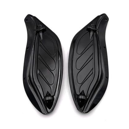 IZX fit for Harley Touring CVO Electra Street Glide Ultra Classic FLHX FLHTCSE Tri Glide Ultra Classic 96-13 Motorcycle Air Deflector Side Wing Windshield Fairing (Black) - color: Black