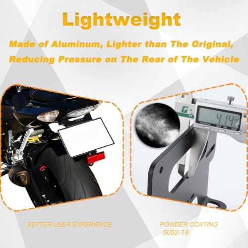 Motorcycle Fender Eliminator Bracket Tail Tidy with License Plate Light Fit for GSX-R 1000 2005-2008