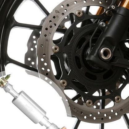 2 Sets Motorcycle Brake Bleeder Hose, Universal One-Way Check Valve Brake Bleeding Tube Kit with Metal Clips for Cars Motorcycle Clutch Hydraulic System Accessories