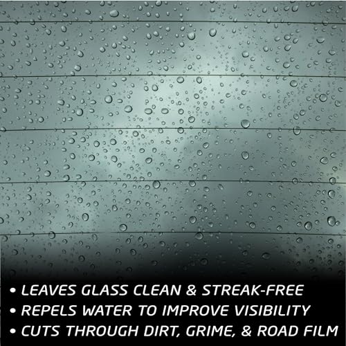 Formula 1 Glass Cleaner with Rain Repellent - Windshield Cleaning Spray for Streak-Free Finish, Improve Visability in Rain, Snow, or Sleet, 16 oz. - size: 16 fl oz