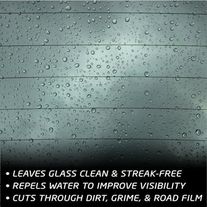 Formula 1 Glass Cleaner with Rain Repellent - Windshield Cleaning Spray for Streak-Free Finish, Improve Visability in Rain, Snow, or Sleet, 16 oz. - size: 16 fl oz