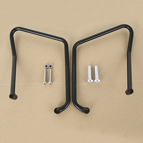 TCT-MOTORPARTS Saddlebag Support Brackets Fit for Harley Sportster Custom Roadster Low XL883 XL1200 2004-2016 Black - color: Black, size: Fit for Sportster 2004-2016