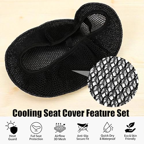Seat Cover fit for Yamaha TENERE 700 T7 T 700 2020 Honeycomb Mesh Cushion Cooling Motorcycle Comfort Low Cool Seat Non Slip Seat Protector Accessories