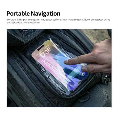 Rhinowalk Motorcycle Scooter Tunnel Bag Tank Bag Waterproof Pedal Bag 16L Front Toolbag For HONDA X-ADV 750 YAMAHA XMAX TMAX SYM TMAX ADV