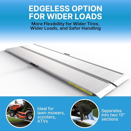 EZ-ACCESS TRAVERSE Singlefold Edgeless Portable Loading Ramp, 8' - size: 8 Foot, style: Singlefold Edgeless