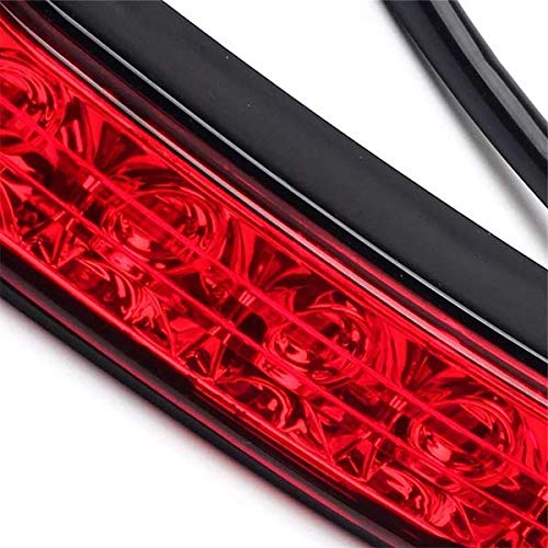 Eagle Lights Saddle-Lights Vivid Black Saddle Bag LED Lights for 2014 to Current Harley Davidson Touring Models - color: Black with Red Lens