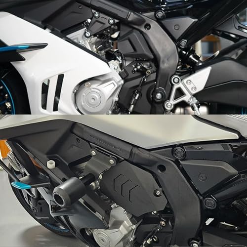 for CF Moto 675SS Motorcycle Engine Guard Protectors for CFMOTO 675SR 675NK 675SRS, CNC Aluminum, Black, Side Protection Shields, Bolt-On Installation, 2-Piece Set