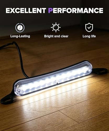 LED License Plate Light,Car Accessories 12V DC Ultra Bright Tag Lights,Automotive License Plate Light Assemblies,Compatible with 12V DC Systems in Trucks,SUVs,Trailers, RVs,Motorcycles,ATVs
