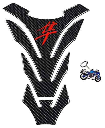 Real Carbon Fiber Motorcycle Tank Pad Gas Oil Fuel Tank Pad Vinyl Decal Tank Protector Motorcycle Stickers For HAYABUSA All Models