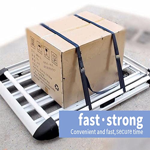 Cam Buckle Tie Down Straps with Hooks and Integrated Soft Loops, Heavy Dudy Lashing Straps for Motorcycle, Boat, Kayak, Truck, Trailer, Dirt Bike, Car Securing Straps 10 feet 2200lbs Break Strength
