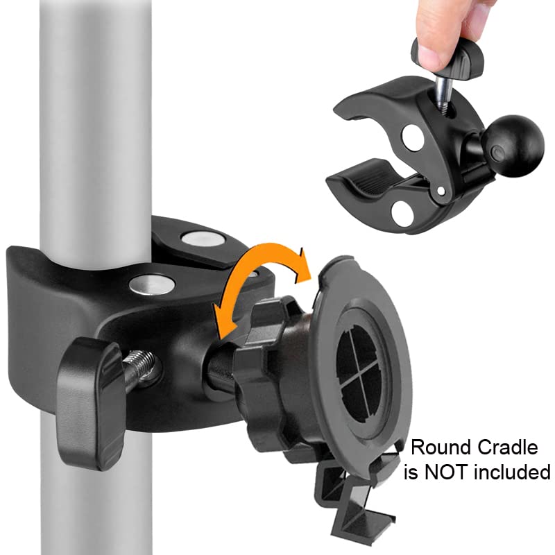 Heavy Duty 22mm Ball Bike Motorcycle Pole Bar Mount for Garmin dezl OTR1000 OTR1010 OTR800 OTR810 RV 1090 1095 890 895 DriveSmart 86 8"-10" Truck GPS Navigator