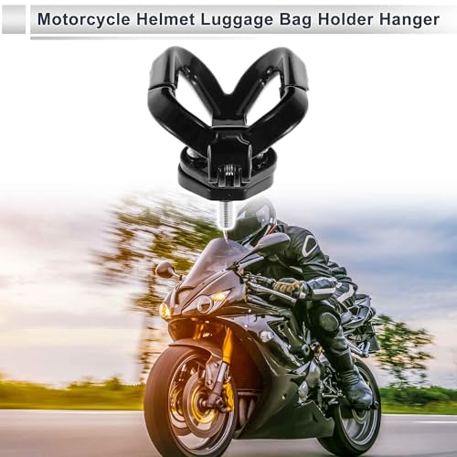 Universal Motorcycle Helmet Hanger Hanging Scooter Pothook Hook Electric Scooter Handlebar Luggage Bag Holder with Double Claw Hook for Most Moped Scooters Bicycles Black 1 Pc