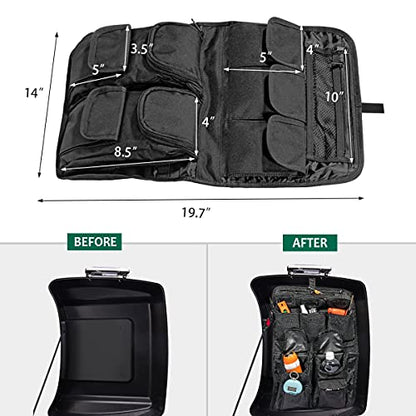 Mofun Tour Pack Lid Organizer Saddlebags Tour Luggage Storage Bag Compatible with Harley Touring FLT FLH 1999-2013