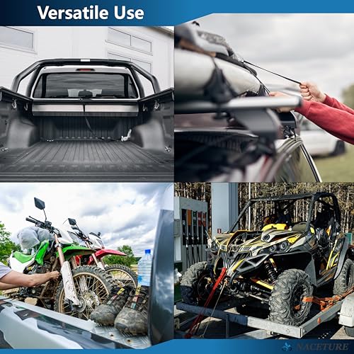 NACETURE Motorcycle Tie Down Anchor Hook Heavy Duty Stainless Steel 10 Pack - Dirt Bike Tie Down Strap Rings Accessories for Truck, Camper, Trailer, Truck Bed Tie Down Anchors - style: Small