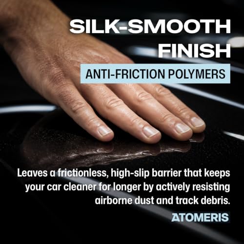 Atomeris™ SC-1 Waterless Car Wash Spray - Ceramic Detail Spray - 16.9 Fl Oz - High Gloss Car Wax and Ceramic Coating, Hydrophobic SiO2 Infused Paint Protection & Motorcycle Cleaner