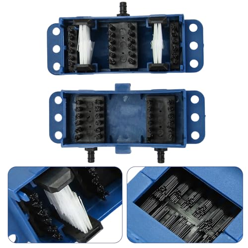 Universal Motorcycle Chain Cleaning Tool Chain Lube Brush Kit,Rust Prevention and Noise Reduction for Mountain Bikes - color: Blue