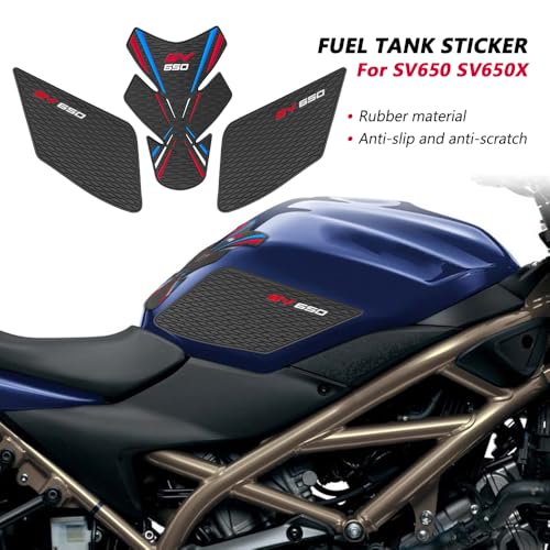 FOR SV650 SV650X sv650 sv650x 2026 2025 2024 2023 2022 2020-2016 Tank Grip motorcycle fuel tank pad fuel tank fuel tank protector protective decal sticker fuel tank protector fixed non-slip waterproof