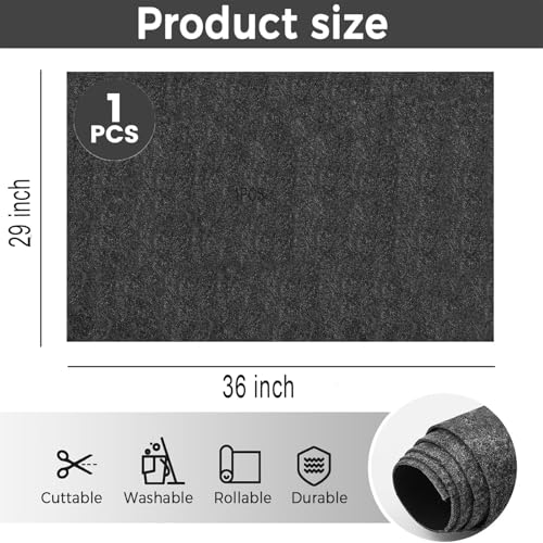 Oil Spill Mat, 29 * 36in Garage Floor Mat for Under Car, Absorbent Oil Pad, Waterproof Backing Protects Floor(1 Pack) - size: 2'5" x 3' (29*36)
