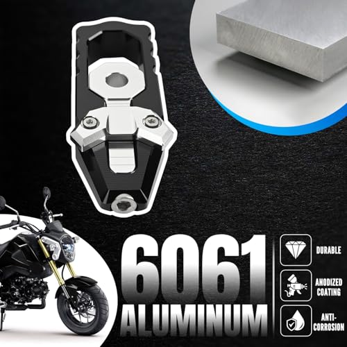 Canitu 2Pcs Black Swingarm Tensioner Axle Adjusters, Billet Aluminum Motorcycle Rear Axle Chain Spool Mods Chain Adjusters Adjusting Tool for Honda Grom 125 2014-2021 - color: BLACK