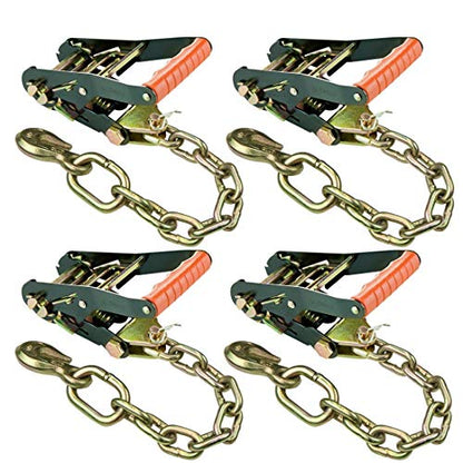 VULCAN Ratchet Buckle - Chain Anchor - 2 Inch Handle - PROSeries - 4 Pack - 3,300 Pound Safe Working Load - size: Chain Anchor ProSeries (4- Pack)