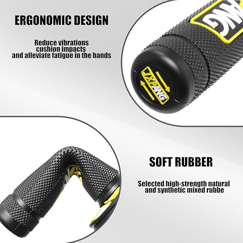 7/8" Motorctcle Handlebar Grips, Non Slip Dirt Bike Hand Handlebar Glue Left & 22mm Right & 24mm Universal for Motercross Most Pit Bike ATV UTVKLX KX EXC XC SX CRF CR YZ WR - color: Style-A-Yellow