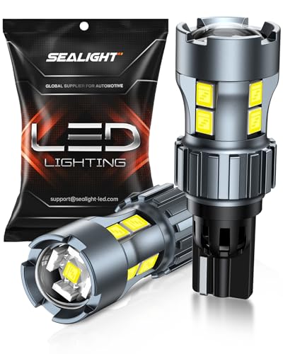 SEALIGHT 921 LED Bulb Reverse Light, W16W 906 912 921 Bulbs 600% Brighter Super Bright Reverse Light Bulb with Projector Replacement for T15 Backup Lights, 6000K White Pack of 2 - color: White, size: 921W/T15-Pack of 2