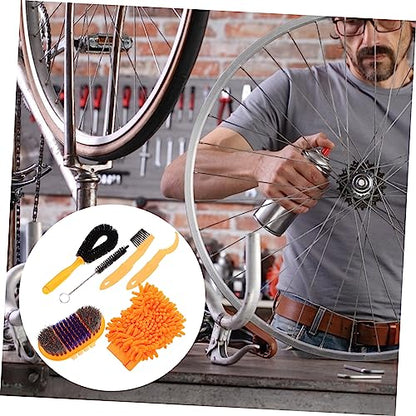 Yardwe Bike Chain Cleaning Brush Set Cleaning Kit for Bike Motorcycle Parts Cleaning