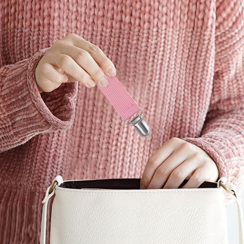 4Pcs Elastic Hat Clip for Travel, Hat Holder Hands Free Bag Accessory for Traveling Bags, Backpacks, Purses, Totes Black - color: Blue, Pink, Grey, White