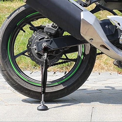 JFG RACING Motorcycle Rear and Front Wheel Stand Lift Trail Stand Easy And Portable - the Sixth Generation - Black - color: Black