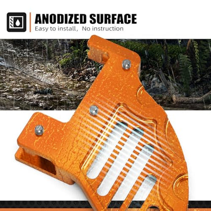 NICECNC Orange Rear Brake Disc Shield Protector Compatible with KTM 125-530 XCW/XCF-W/EXC/EXC-F/SX/SXF/XC/XCF/6 Days/TPI 2004-2022 See Fitment - color: Orange