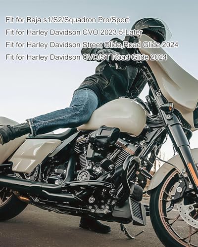 Fog Light Wire Harness Fit for Harley Davidson CVO 2023.5-Later Street Glide CVO/ST Road Glide 2024, Wiring Harness Fit for Baja s1/S2/Squadron Pro/Sport, S1S2 - style: With Plug