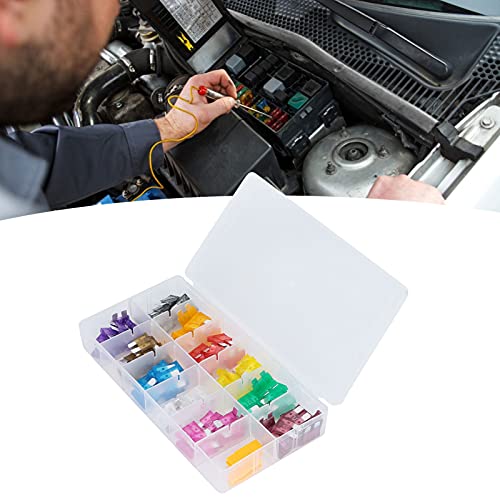 110PCS Kit Premium Automotive Assortment with Zinc Alloy Clips for Car Truck SUV Vehicle Electrical System Protection 2A to 40A