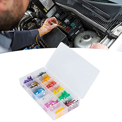 110PCS Kit Premium Automotive Assortment with Zinc Alloy Clips for Car Truck SUV Vehicle Electrical System Protection 2A to 40A