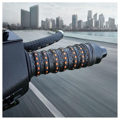2PCS 3.6Ft Wrap-Around Motorcycle Grips,Anti-Slip Motorcycle Handlebar Grips with Air Vent Holes,Universal & Shock-Absorbing Dirt Bike Accessories for Motorcycles & Bikes