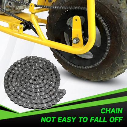 35 Chain 140 Links Chain Breaker Kit for Mini Bike Coleman CT100U CC100X Baja DB30 Blitz Racer Motovox MBX10 MBX11 Monster Mega Moto 80 105cc Predator 212cc 100cc 97cc Go Kart Minibike Parts