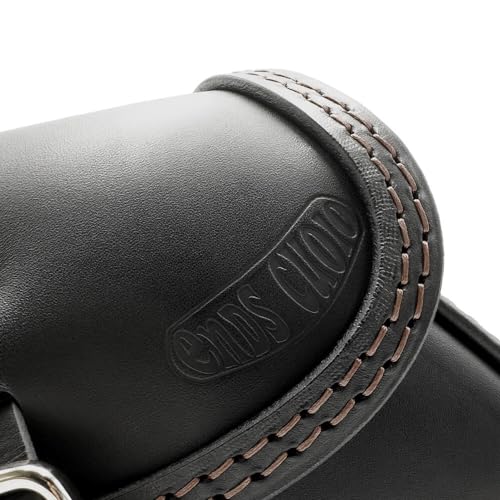 Leather Swingarm Bag Compatible with all 2015-2024 Scout and Scout Bobber, 2025-2026 Scout 101, 2025-2026 Scout Classic, 2025-2026 Sport scout, 2025-2026 Super Scout (Brown stitches) - color: Brown stitches