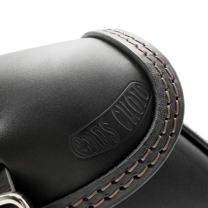 Leather Swingarm Bag Compatible with all 2015-2024 Scout and Scout Bobber, 2025-2026 Scout 101, 2025-2026 Scout Classic, 2025-2026 Sport scout, 2025-2026 Super Scout (Brown stitches) - color: Brown stitches