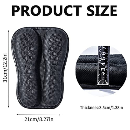 Foldable Motorcycle Seat Cushion,High Elasticity Gel 3D Honeycomb Comfortable Breathable Shock Absorption for Long Ride Seat Cover