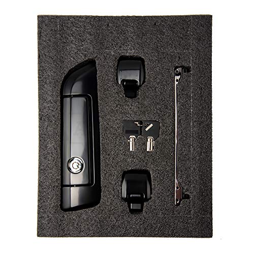 Moto Onfire Tour Trunk Pack Latch, Glossy Black, Hinges & Latch Kit for 2014+ Harley Razor/Chopped/King Luggage Pack Travel Trunk - color: Black $119