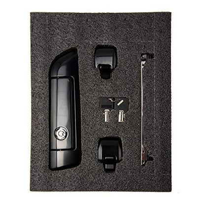 Moto Onfire Tour Trunk Pack Latch, Glossy Black, Hinges & Latch Kit for 2014+ Harley Razor/Chopped/King Luggage Pack Travel Trunk - color: Black $119
