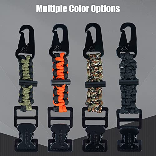 MELOTOUGH Tactical Glove Clip Holder Work Glove Holder Clip for Tactical Backpack, Tool Belt - color: Alligator Clip With Fire Starter Black