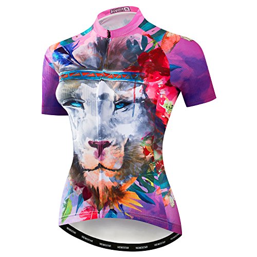 JPOJPO Womens Cycling Jersey,Bike Shirt Quick-Dry Breathable Reflective S-2XL Tops - color: Ccf2005, size: Large