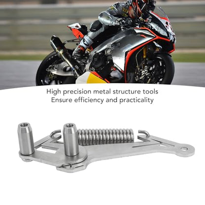 Motorcycle Chain Slack Adjuster Tool, Efficient Chain Tension Adjustment Setter Tool for All Motorcycles, Metal, Precise Indicator for Safe Riding