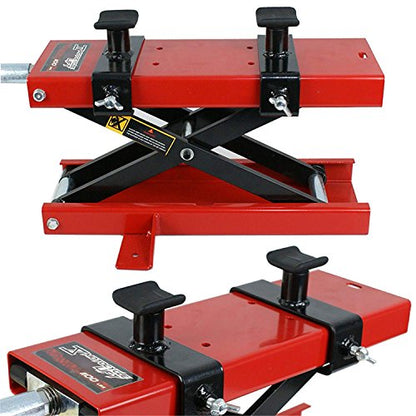 F2C 1100 LB Mini Motorcycle Scissor Center Lift Jack Hoist Stand Bikes ATV Street Bikes Cruisers Touring Motorcycle Dirt Bike Stand