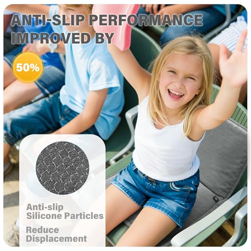 SPRING SEAON Large Gel Seat Cushion for Pressure Relief – Honeycomb Buffer Design with Extra Thick Filling, Anti-Slip Bottom, Perfect for Long Sitting, Travel, Airplane and Daily Comfort (Gray) - color: Gray