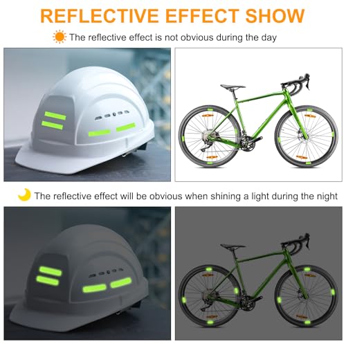 Generic Reflective Stickers, Waterproof Adhesive Night Warning Sticker 4.5" x 1" High Visibility Safety Reflector Tape Strips for Backpacks Bikes Helmets (Pink, Pack of 2)