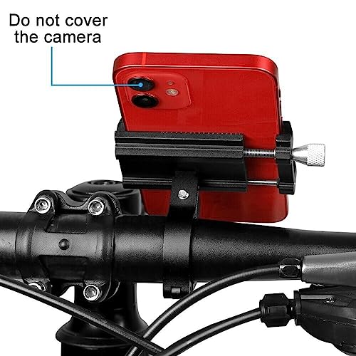 Aluminum Motorcycle Bike Bicycle Holder Mount Handlebar for Cell Phone GPS US (Red) - color: Red