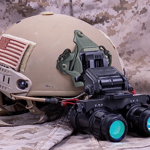 Tactical Helmet NVG Mount Shroud Steel Sports Camera Bracket Base for Fast Helmet - color: Grey